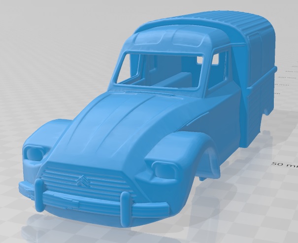 Citroen Dyane 400 - 3D Model - STL