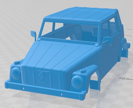 Volkswagen Type 181 1973 - 3D Model - STL