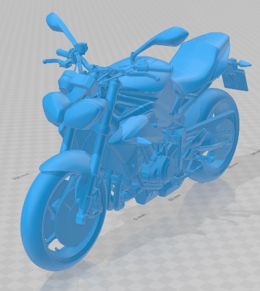Triumph Street Triple R 2014 - 3D Model - STL