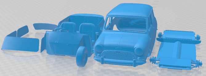 Austin Mini Cooper S 1275 - 3D Model - STL