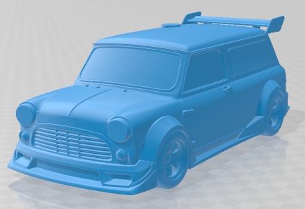 Austin Mini Van 1965 Tuning - 3D Model - STL