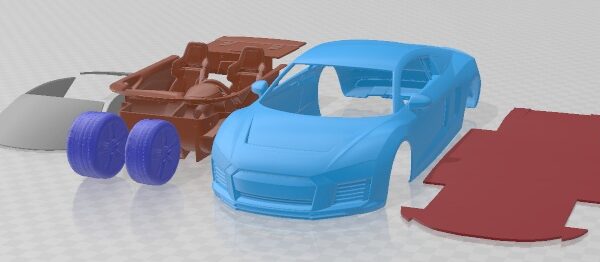 Audi R8 E-Tron 2016 - 3D Model - STL