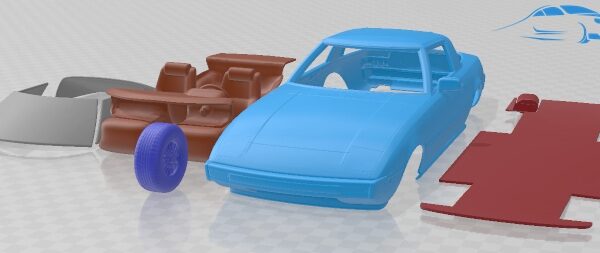 Mazda RX-7 1978 - 3D Model - STL
