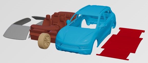 Porsche Cayenne 2011 - 3D Model - STL