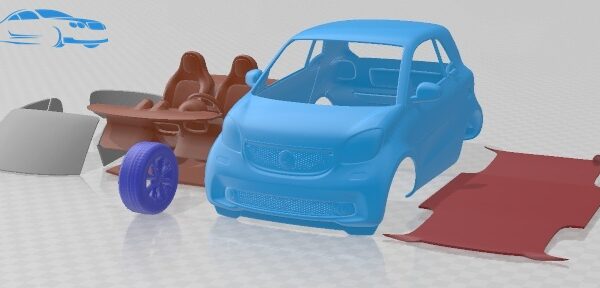 Smart ForTwo 2015 - 3D Model - STL