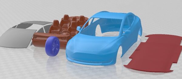 Tesla Model 3 2018 - 3D Model - STL