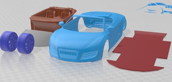 Audi R8 Spyder V10 2014 - 3D Model - STL
