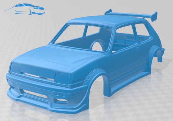 Renault 5 Tuning - 3D Model - STL