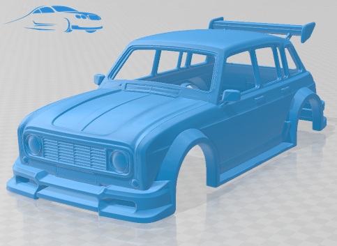 Renault 4 Tuning - 3D Model - STL