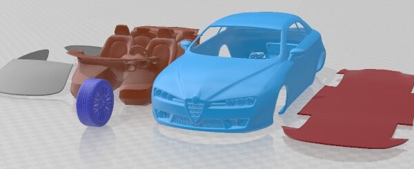Alfa Romeo Brera 2011 - 3D Model - STL